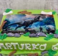 Torta Torta s jedlým obrázkom Dinosaurus