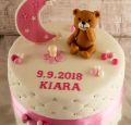 Torta Krstinová torta s mackom