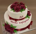 Torta Narodeninová torta s ružami