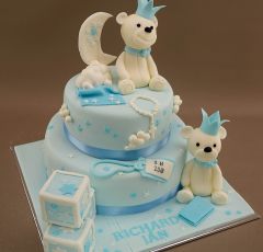 Torta s mackom a kockami