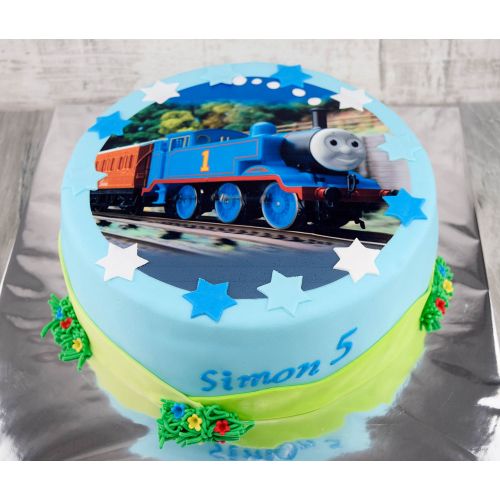 Torty » Torta Narodeninová torta s jedlým obrázkom Vláčik Tomáš