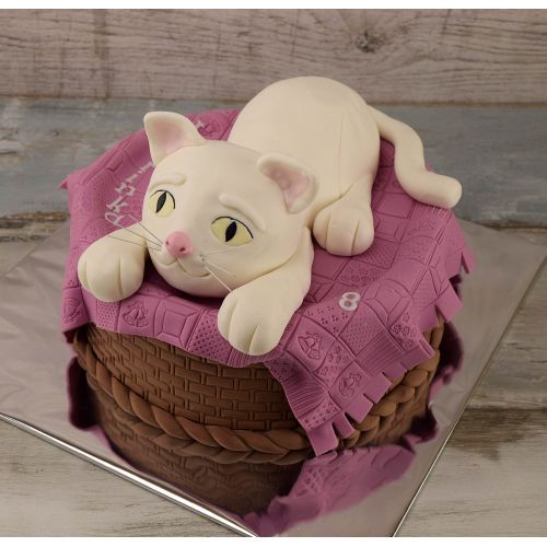 Svadobné torty » Torta Mačka v košíku