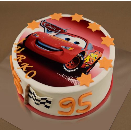 Torty » Torta Torta s jedlým obrázkom auto McQueen z rozprávky Cars