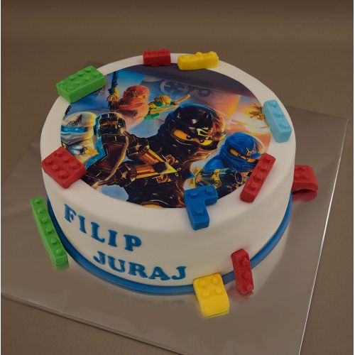 Svadobné torty » Torta Narodeninová torta Lego Ninja go