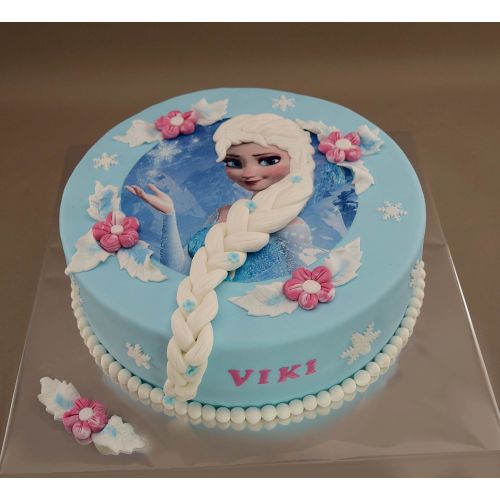 Najnovšie torty » Torta Torta Frozen s jedlým orbázkom