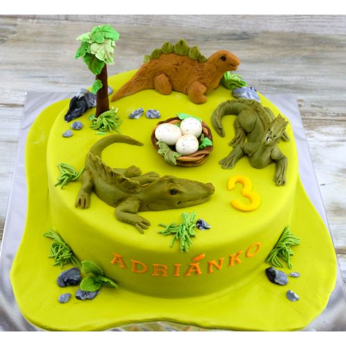 Svadobné torty » Torta Detská torta s dinosaurami