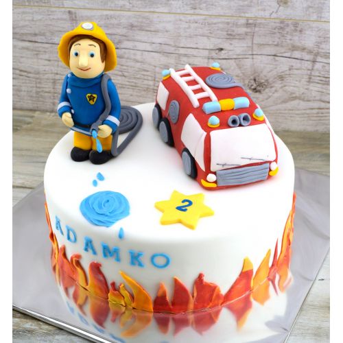 Torty » Torta Detská požiarnícka torta