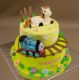 Svadobné torty » Torta Narodeninová torta s vláčikom a koníkom