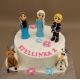 Svadobné torty » Torta Postavičky Frozen, Elza, Anna na torte