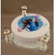 Svadobné torty » Torta Torta s jedlým obrázkom Frozen a postavičkami Olaf